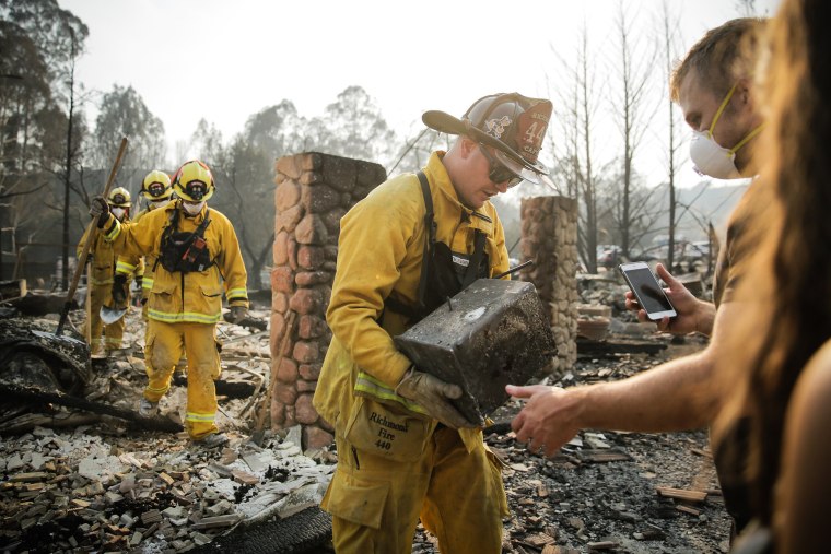 Image: Multiple Wildfires Continue To Ravage California Wine Country
