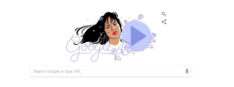 Selena Google Doodle