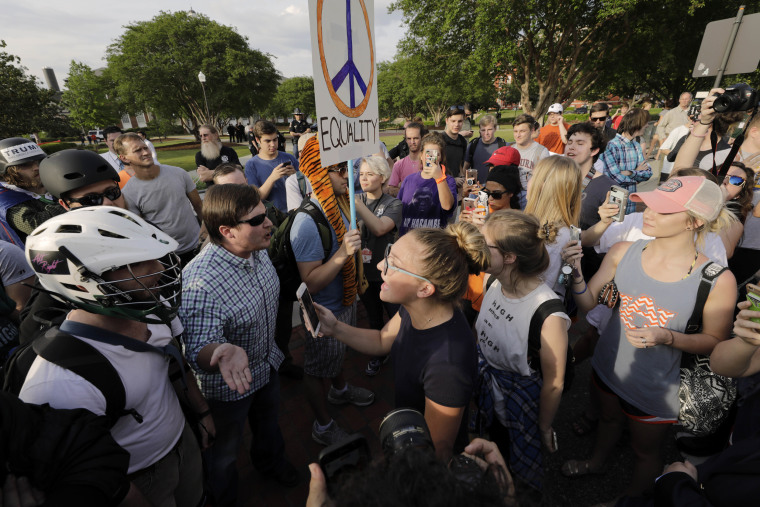 Image: Anti-Richard Spencer protest at Auburn University