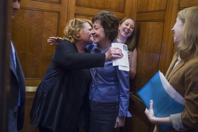 Image: Susan Collins and Heidi Heitkamp