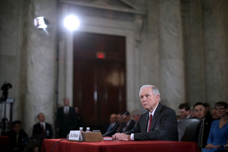 Image: Sen. Jeff Sessions Testifies At His Senate Confirmation Hearing To Become Country's Attorney General