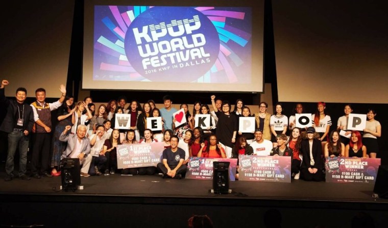 Winners of the Dallas preliminaries of the 2016 K-POP World Festival.