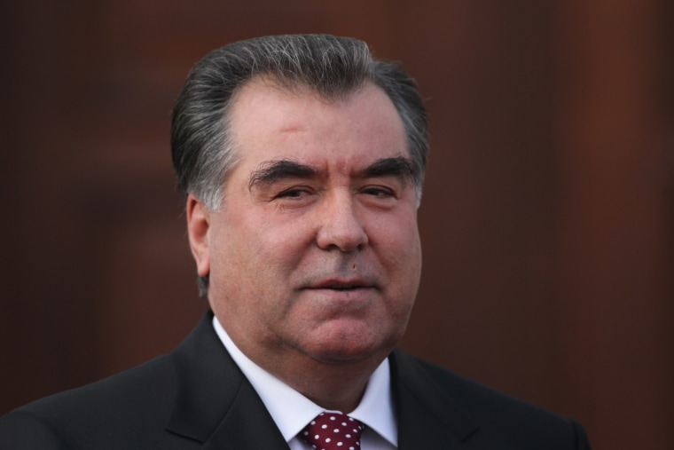 Image: Tajik President Rahmon Visits Berlin