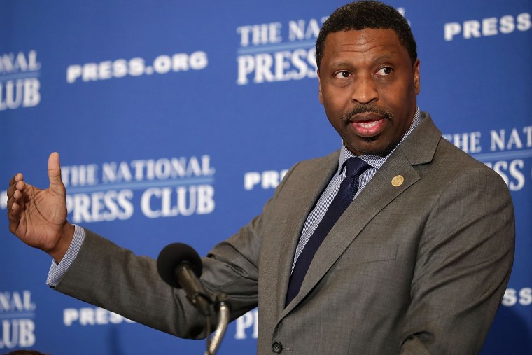 Image: NAACP President Derrick Johnson Speaks At The National Press Club In Washington, D.C.