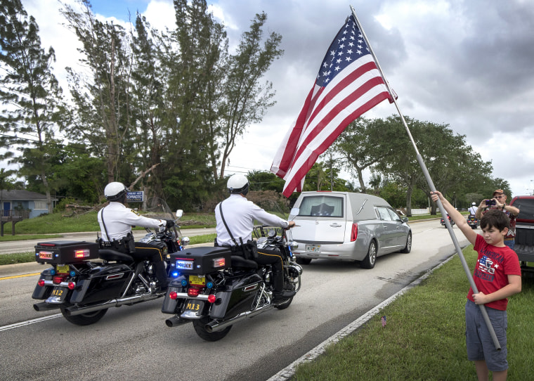 Image: Funeral for Sergeant La David Johnson one of four US soldiers killed in Niger attack