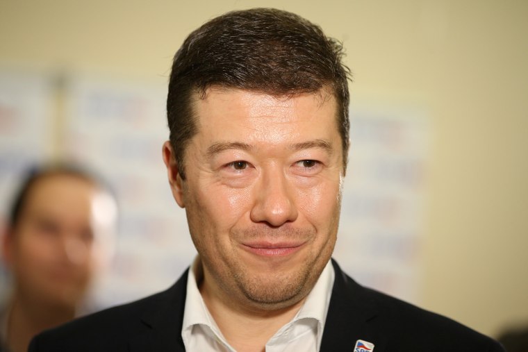 Image: Tomio Okamura, the leader of Freedom and Direct Democracy party
