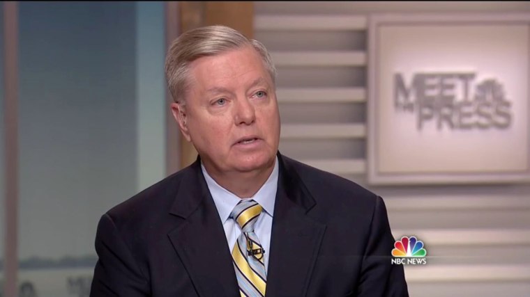 Image: Sen. Lindsey Graham, R-SC, on Meet the Press, OCt. 22, 2017.