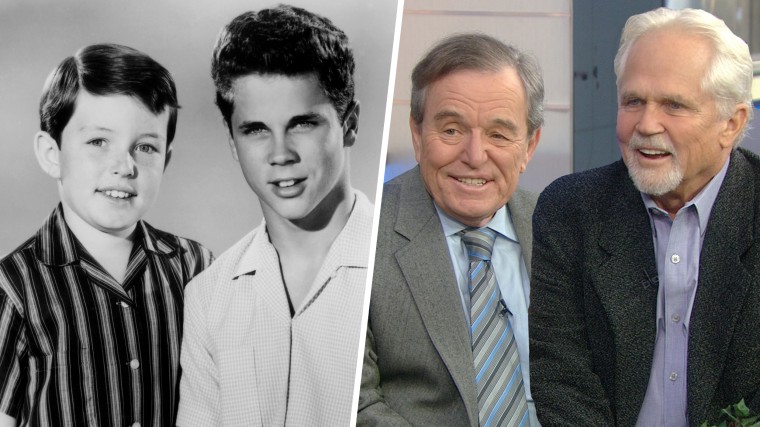 Jerry Mathers and Tony Dow from Leave It To Beaver.