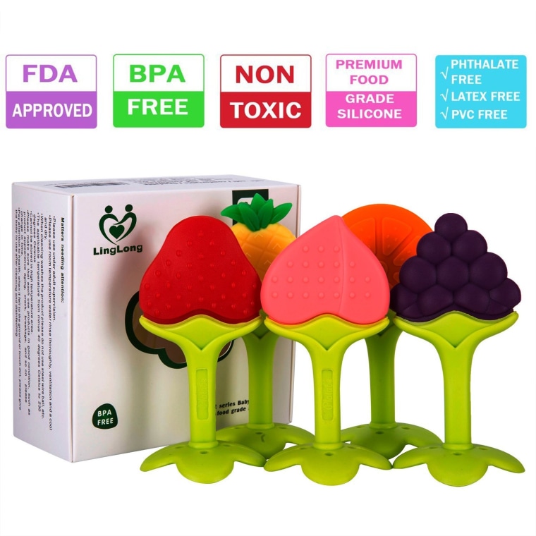 fruit-shaped teething toys