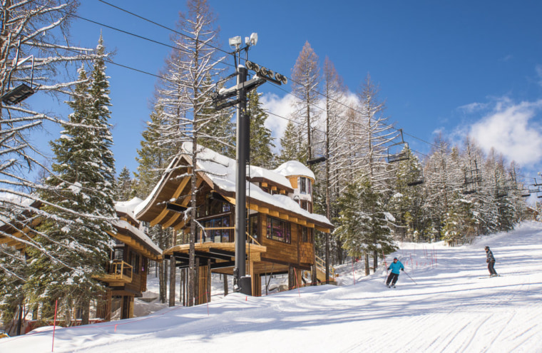 Treehouse ski chalet