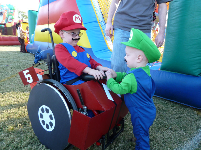 Caleb McLelland was a truly Super Mario brother when he was three years old.