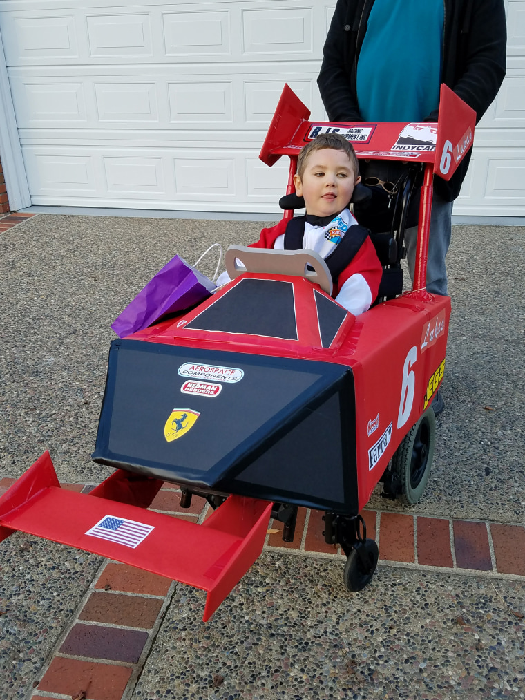 Halloween costumes wouldn't fit his son's wheelchair. Now he