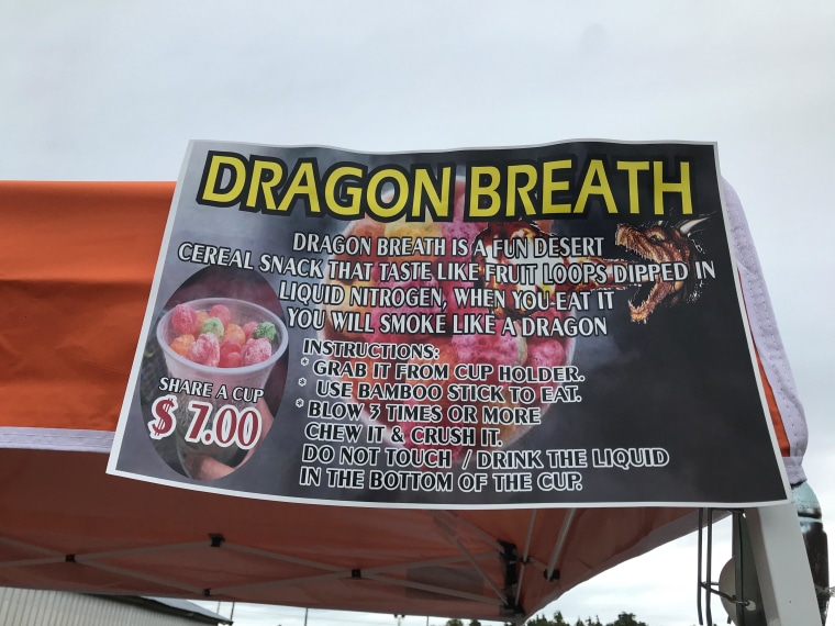 Dragon Breath Liquid Nitrogen Dessert