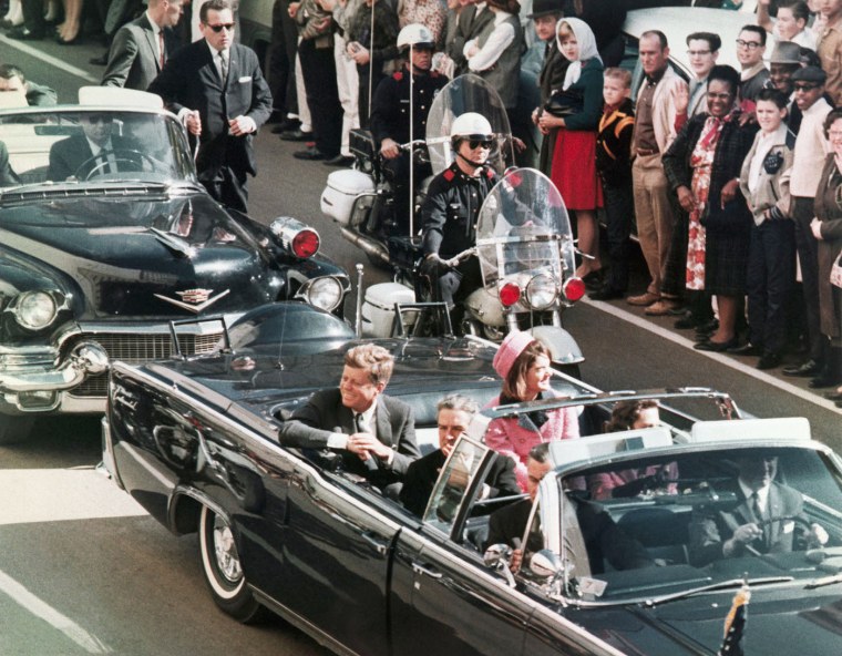 Image: President John F. Kennedy's motorcade in Dallas.