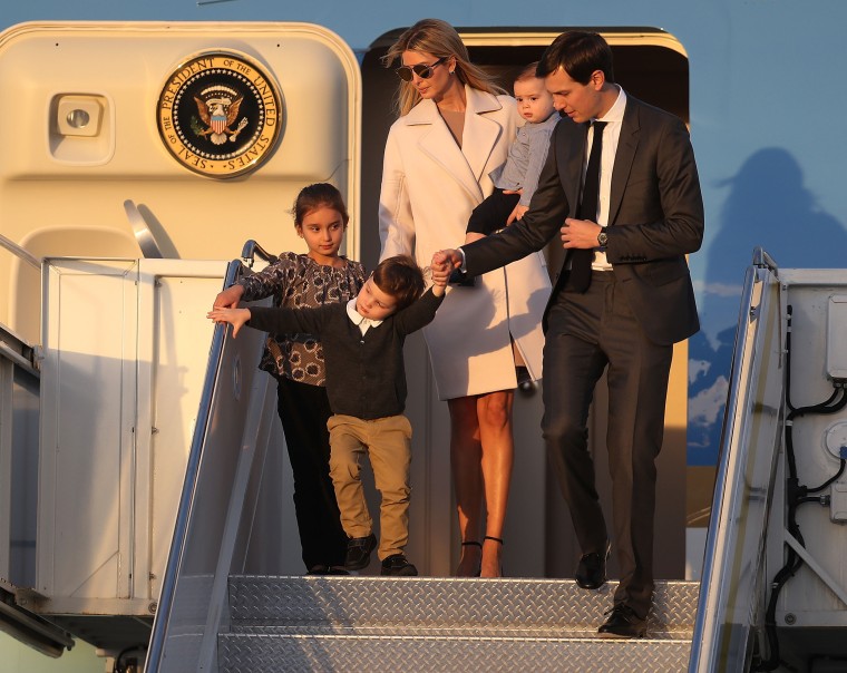 Image: Ivanka Trump and her family leave Air Force One
