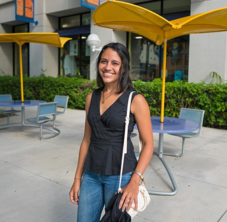 Sarah Colon left Puerto Rico after Hurricane Maria hit the island. She enrolled at Florida International University, which is waiving out-of-state tuition fees for students from Puerto Rico and the U.S. Virgin Islands.