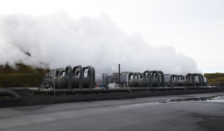 Image: A Climeworks geothermal plant in Iceland