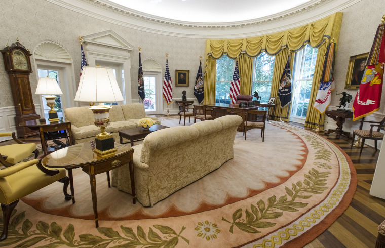 Image: The newly renovated Oval Office of the White House