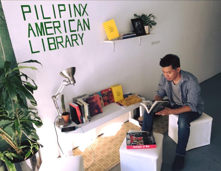 The Pilipinx American Library at the Flux Factory art space in New York City in July 2017.