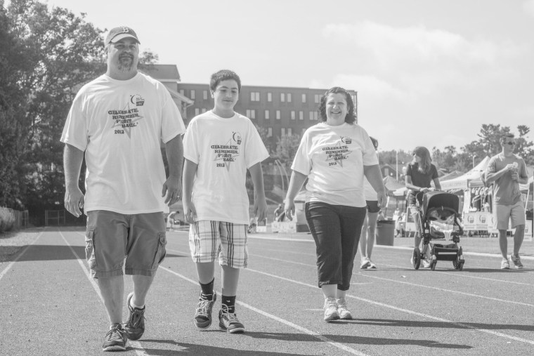 Daniel Green and his wife at a Relay for Life event