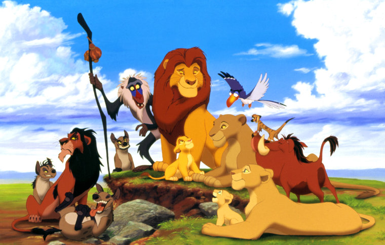 THE LION KING, Ed, Scar, Shenzi, Banzai, Rafiki, Mufasa, Simba, Sarabi, Zazu, Timon, Pumbaa, Nala, 1