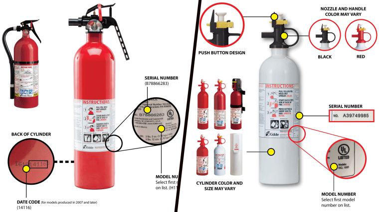 Fire extinguisher recall