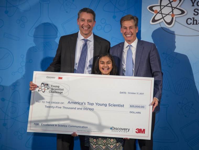 Gitanjali Rao won $25,000 in the 2017 Discovery Education 3M Young Scientist Challenge.