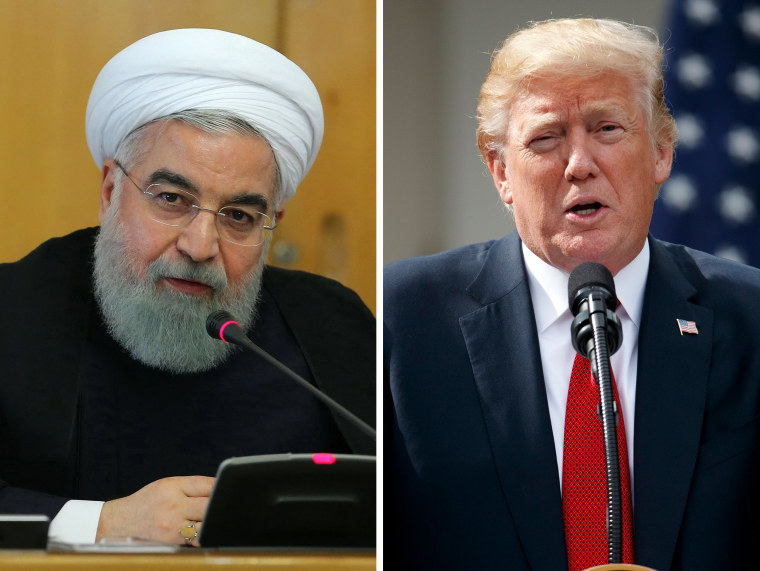 Image: Hassan Rouhani; Donald Trump