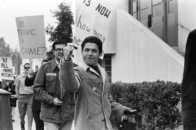 Photograph by La Raza Photographic Staff, East L.A. High School Walkouts, 1968. La Raza Newspaper &amp; Magazine Records, Coll. 1000. Courtesy of the UCLA Chicano Studies Research Center.