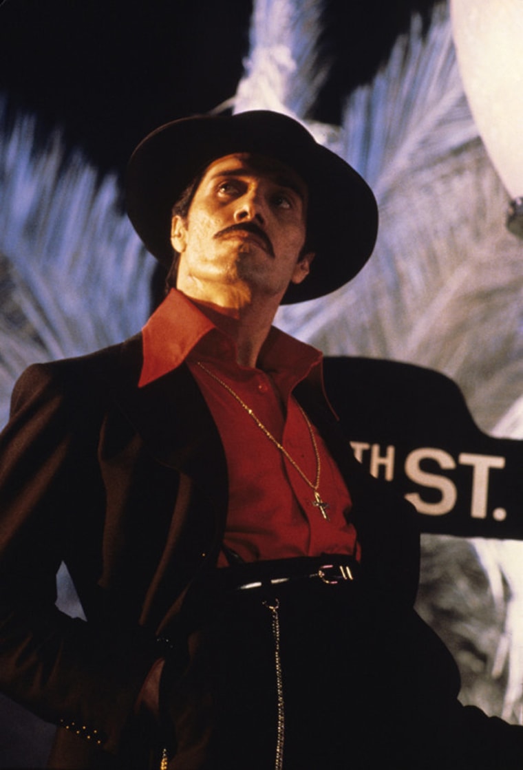 Actor and director Edward James Olmos as El Pachuco in a scene from Zoot Suit (1981). Courtesy of Universal Studios Licensing LLC.