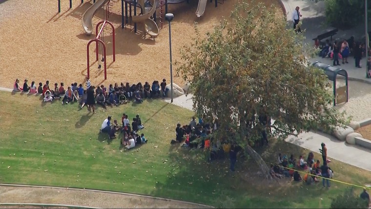 Image: A parent was holding a teacher hostage in a classroom at Castle View Elementary School in Riverside, California