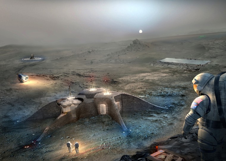 Image: The second place entry in the NASA 3-D Printed Habitat Challenge Design Competition