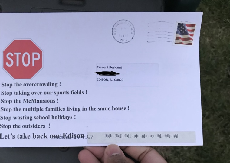 Residents of Edison, New Jersey, received mailers targeting two Asian-American school board candidates.