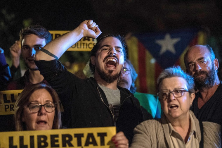 Image: Members Of The Ousted Catalan Government Attend Spain's National High Court