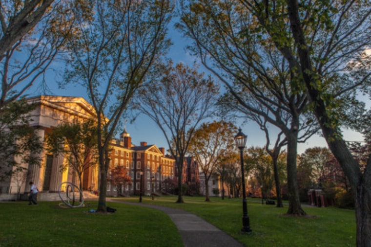 A scene from Brown University, in Providence, Rhode Island