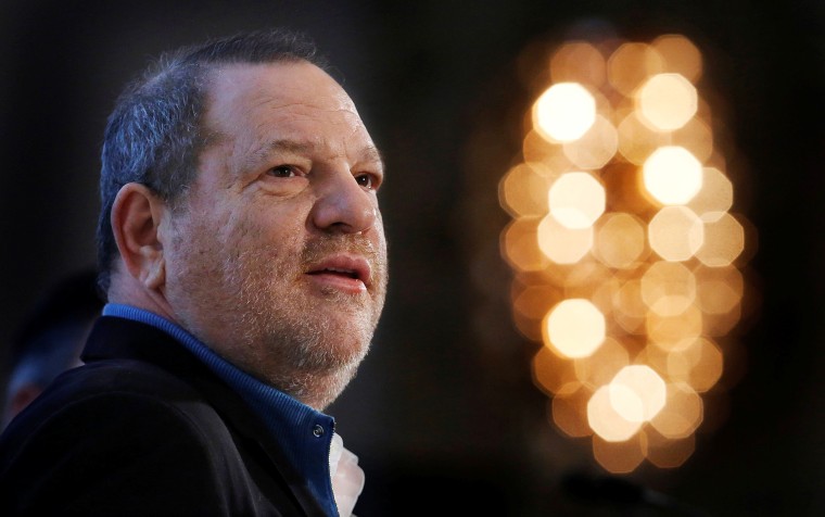 Image: Harvey Weinstein speaks at the UBS 40th Annual Global Media and Communications Conference in New York