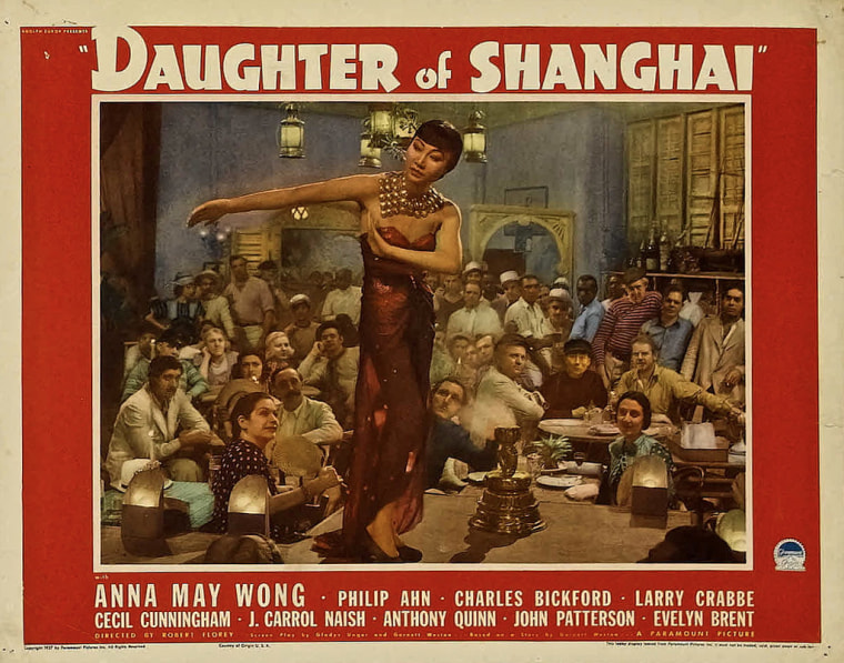 Promotional art from "Daughter of Shanghai," a film featuring Anna May Wong.