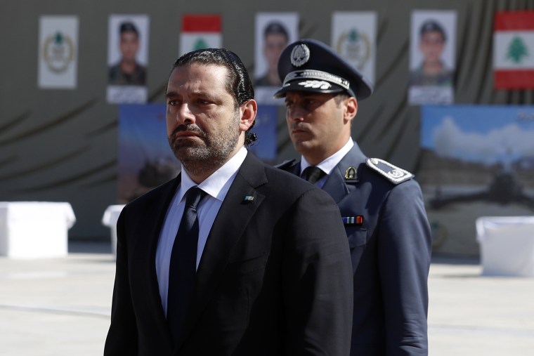 Image: Former Lebanese Prime Minister Saad Hariri