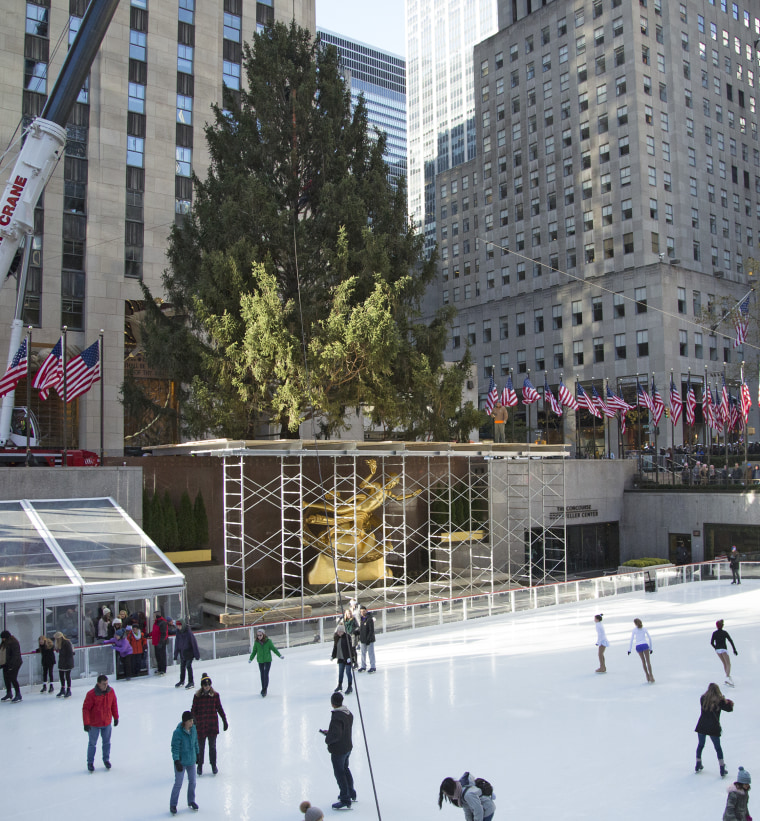 The Rockefeller Center Christmas tree will be on display until Jan. 7, 2018.