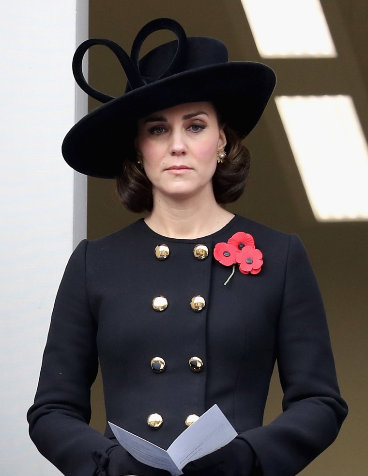Kate Middleton at Remembrance Sunday 2017 memorial 