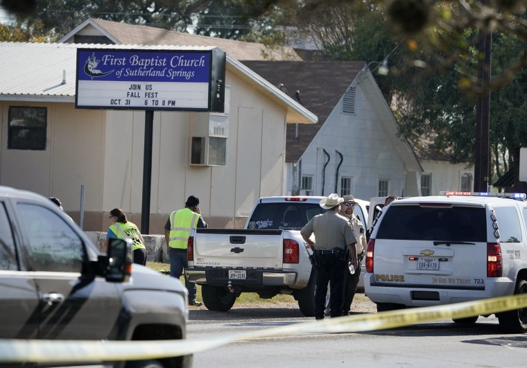 Image: Texas church shooting scene