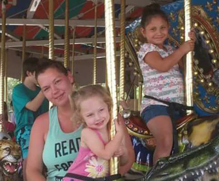 Joann Ward and her daughters Brooke, center, and Emily, upper right, were all killed in the church attack.