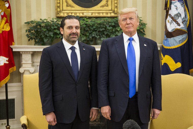 Image: President Trump Hosts Lebanese Prime Minister Saad Hariri At The White House