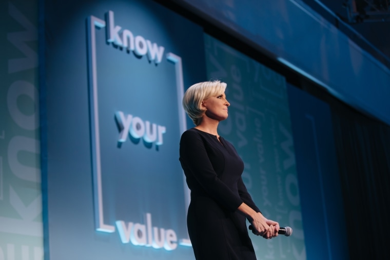 Mika Brzezinski speaks at her Know Your Value conference in New York City on Oct. 30.