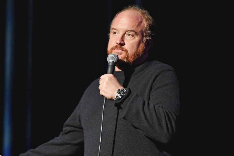 Image: Comedian Louis C.K. performs onstage