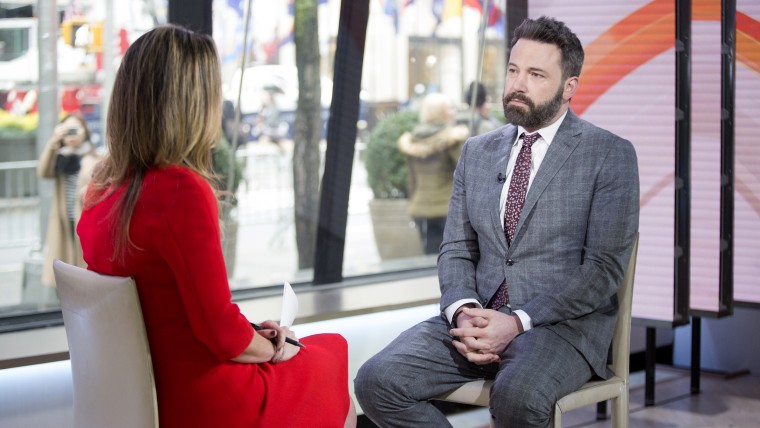 Actor Ben Affleck talks with Savannah Guthrie on TODAY.