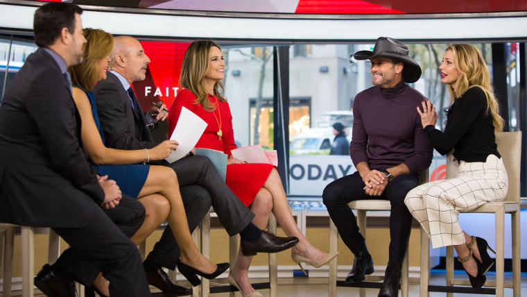 Tim Mcgraw and Faith Hill on TODAY, November 17th, 2017.