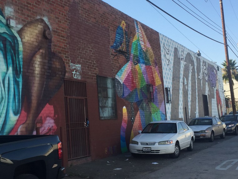 The Nicodim Gallery in the neighborhood of Boyle Heights, in Los Angeles.