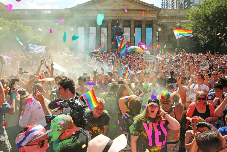 Image: Australians Gather To Hear Result Of Marriage Equality Survey