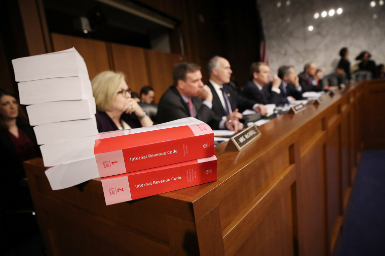 Image: Senate Finance Committee Accepts Repeal Of Affordable Health Care Act Individual Mandate In Tax Bill